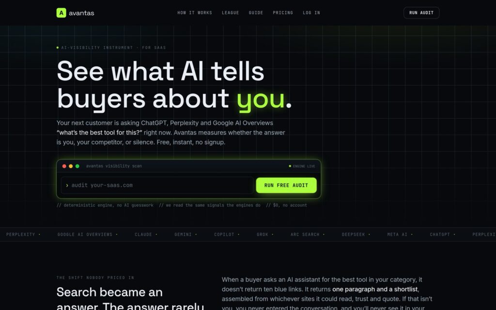 Avantas, a live platform built and run by Hire The Creatives